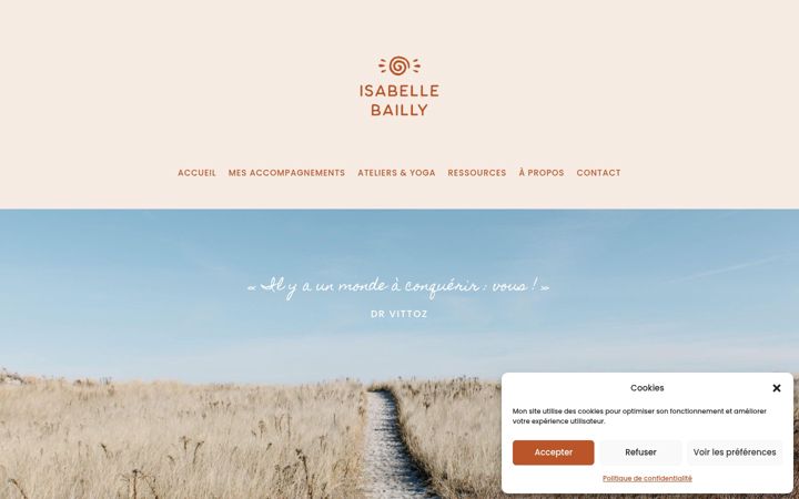 Screenshot of isabellebailly.com