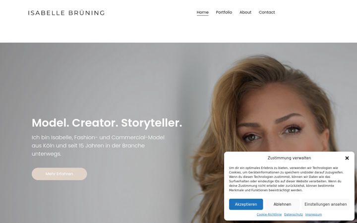 Screenshot of isabellebruening.de