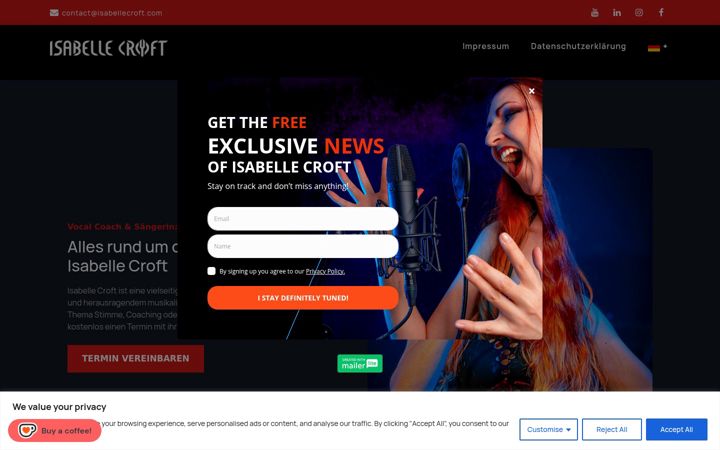 Screenshot of isabellecroft.com
