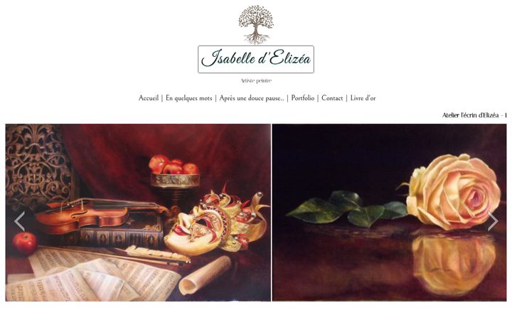 Screenshot of isabelledelizea.com