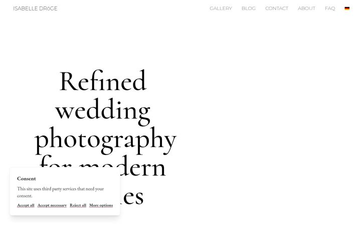 Screenshot of isabelledroege.de