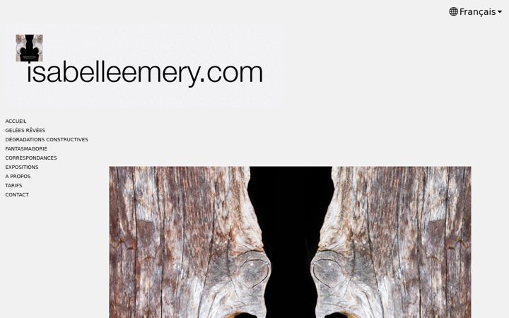 Screenshot of isabelleemery.com