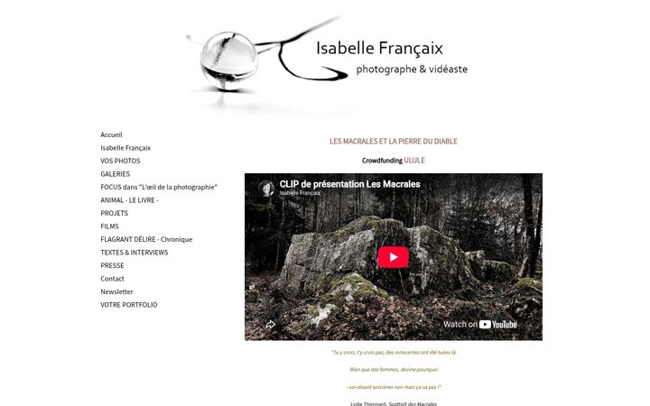 Screenshot of isabellefrancaix.com