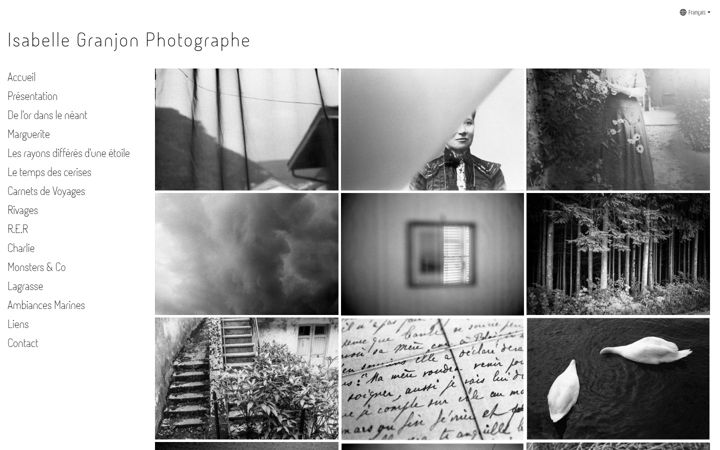 Screenshot of isabellegranjon.com