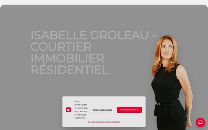 Screenshot of isabellegroleau.com