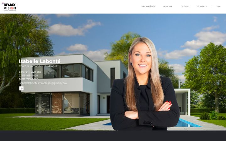 Screenshot of isabellelabonte.com