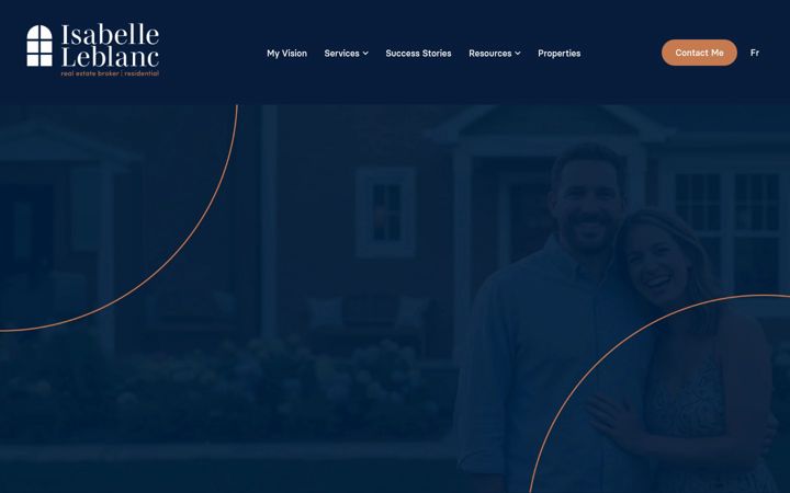 Screenshot of isabelleleblanc.com