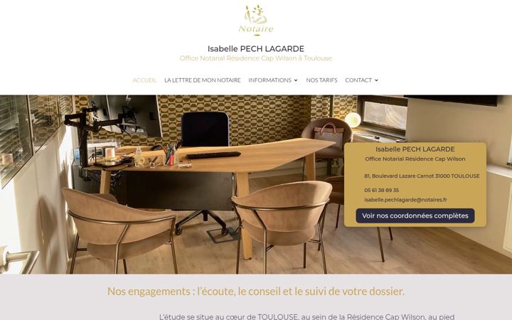 Screenshot of isabellepechlagarde-notaire.fr