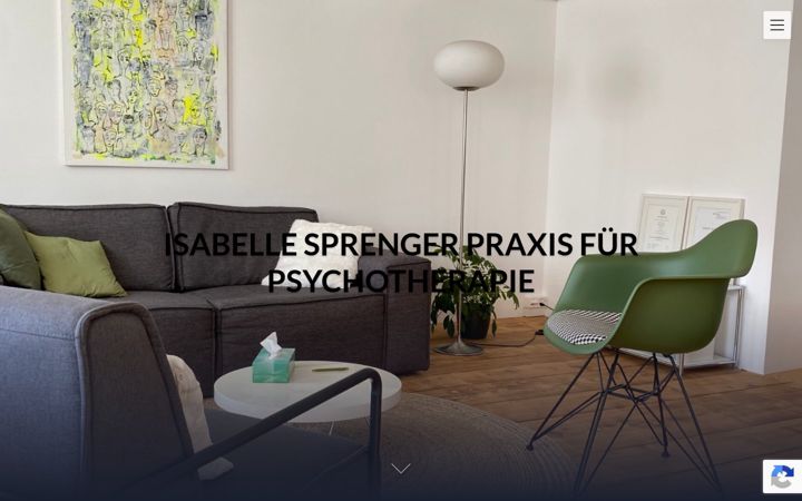 Screenshot of isabellesprenger.ch