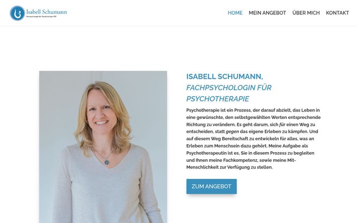 Screenshot of isabellschumann.ch