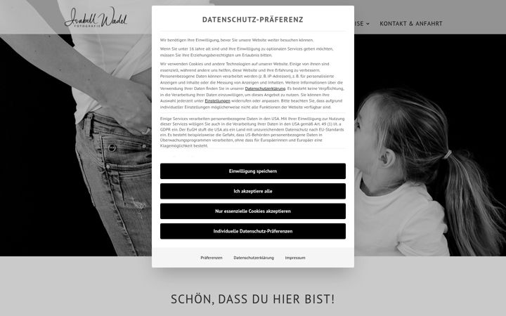 Screenshot of isabellwadel.de