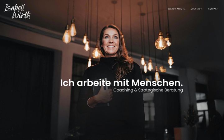 Screenshot of isabellwirth.de