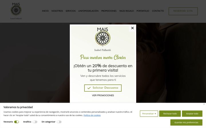 Screenshot of isabelpallardo.com