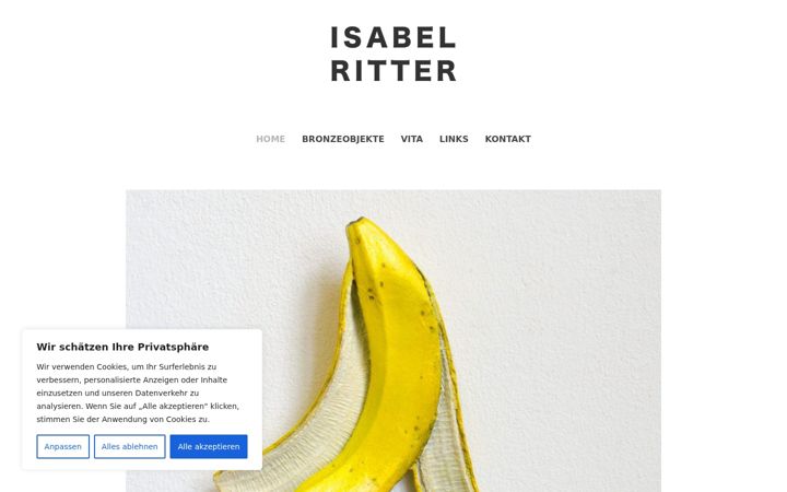 Screenshot of isabelritter.de