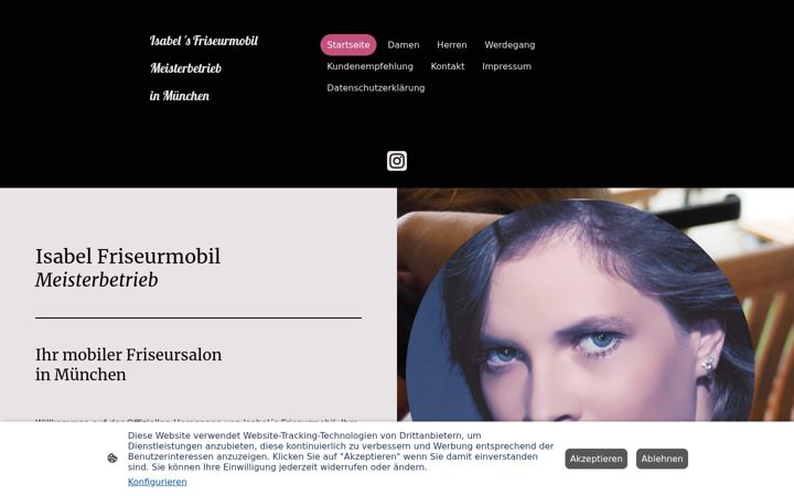 Screenshot of isabelsfriseurmobil.de