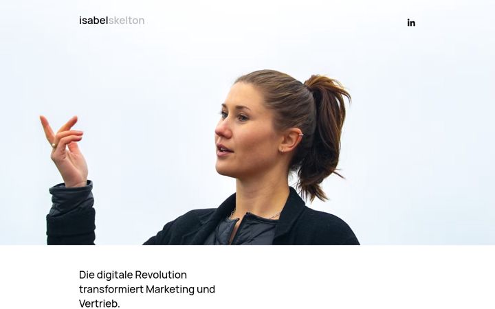 Screenshot of isabelskelton.com
