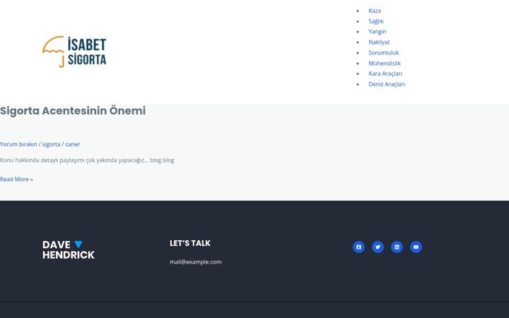 Screenshot of isabetsigorta.com.tr