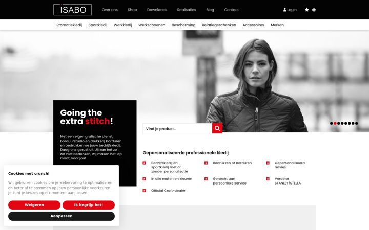 Screenshot of isabo.be