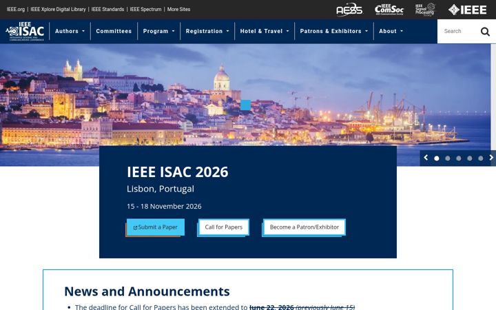 Screenshot of isac-ieee.org