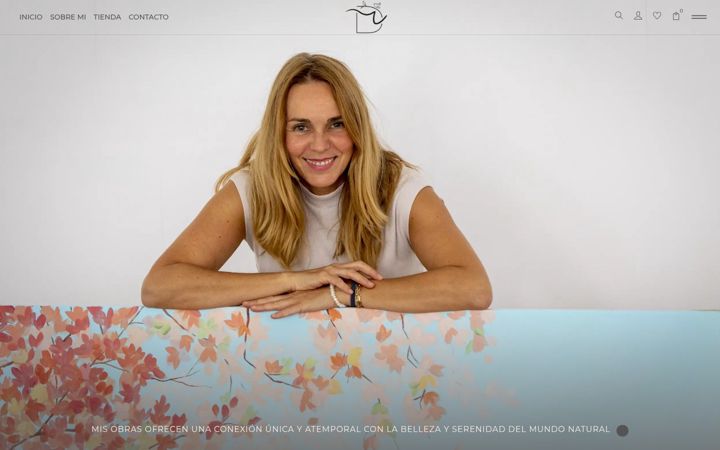 Screenshot of isadelgadoart.com