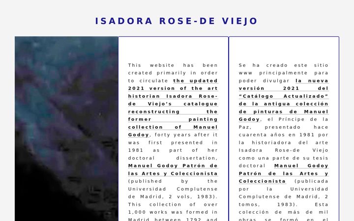 Screenshot of isadorarosedeviejo.eu
