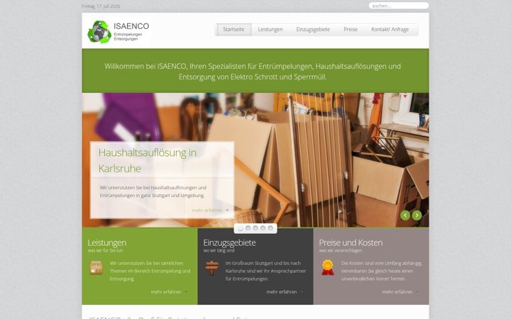 Screenshot of isaenco.de
