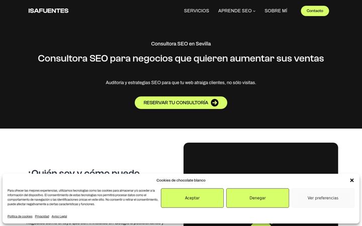 Screenshot of isafuentes.com