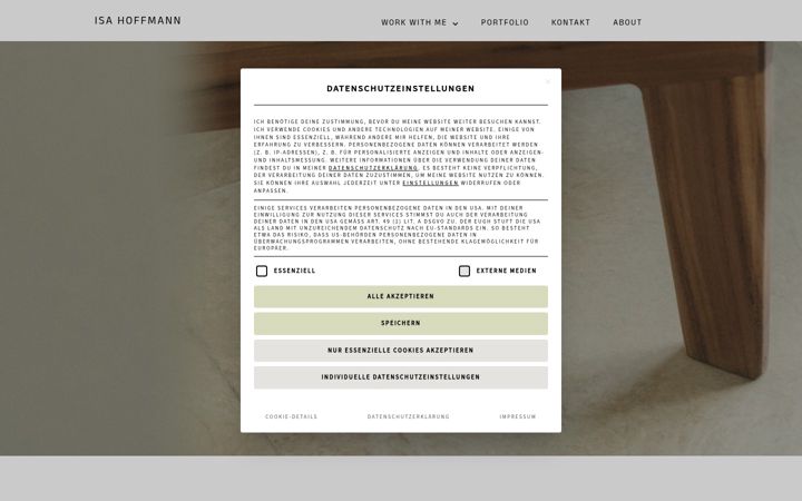 Screenshot of isahoffmann.de
