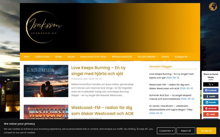 Screenshot of isaksson.eu