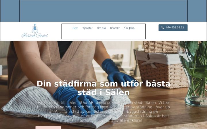 Screenshot of isalenstad.se
