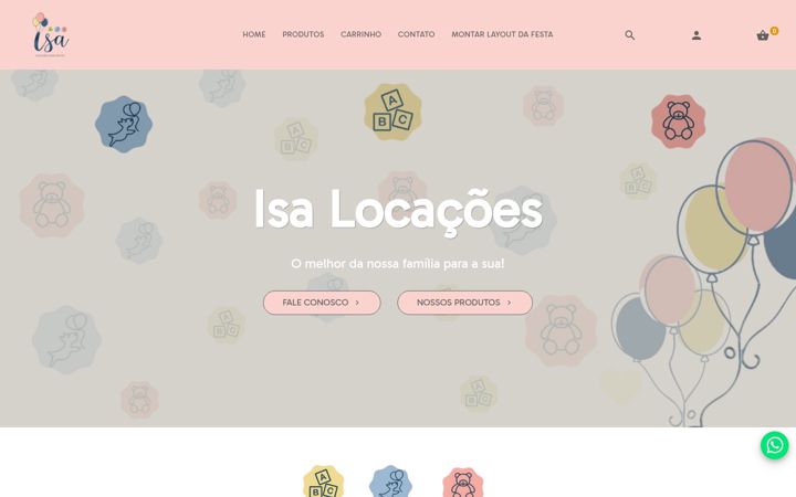 Screenshot of isalocacoes.com.br