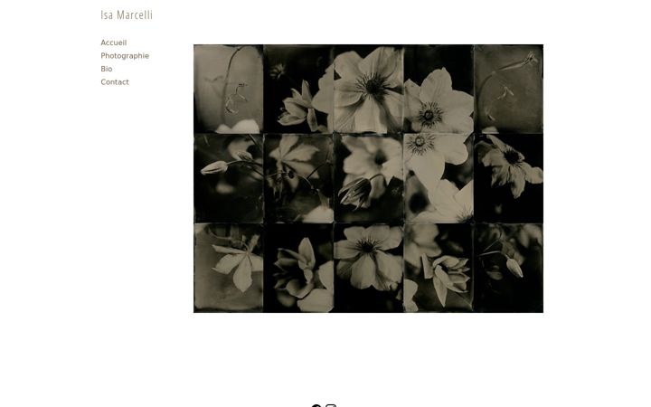 Screenshot of isamarcelli.com