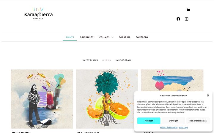 Screenshot of isamartierra.com