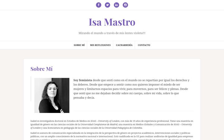 Screenshot of isamastro.com