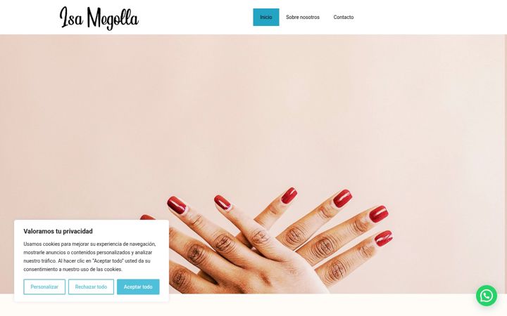 Screenshot of isamegolla.com