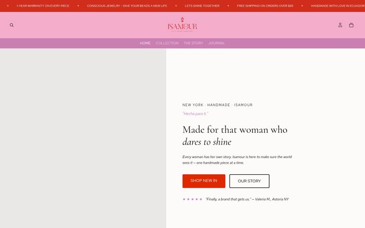Screenshot of isamour.com