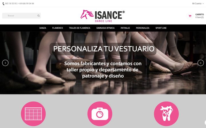 Screenshot of isancedanza.com