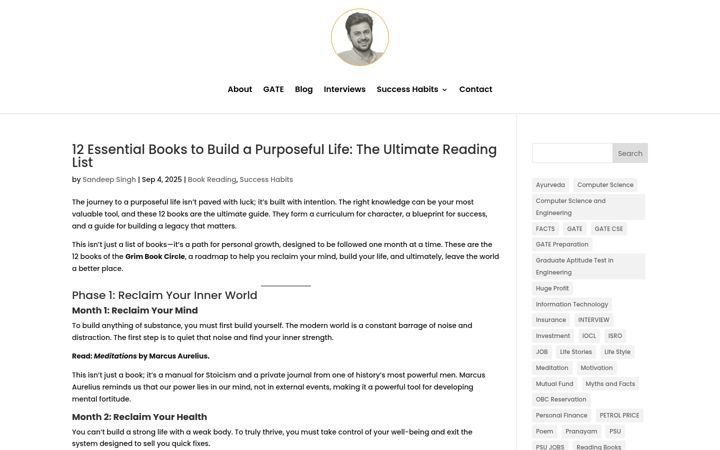 Screenshot of isandeepsingh.com