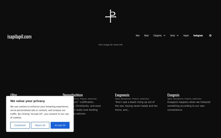 Screenshot of isapilapil.com