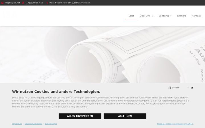 Screenshot of isaplan.net