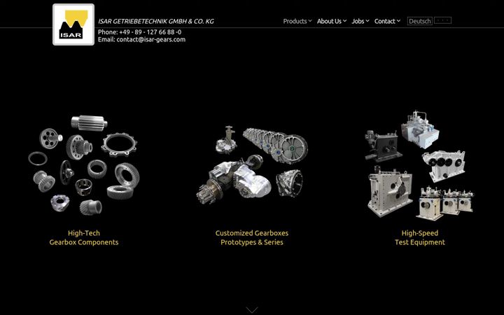 Screenshot of isar-gears.com