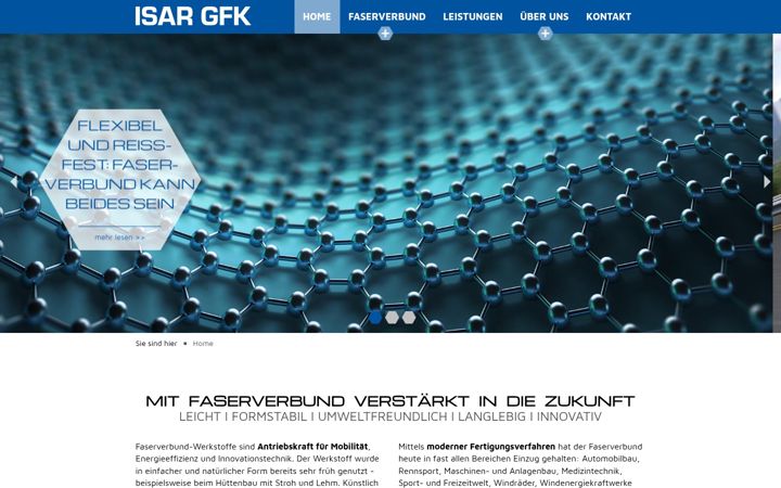 Screenshot of isar-gfk.de