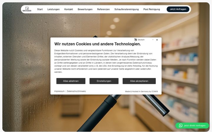 Screenshot of isar-glanz24.de