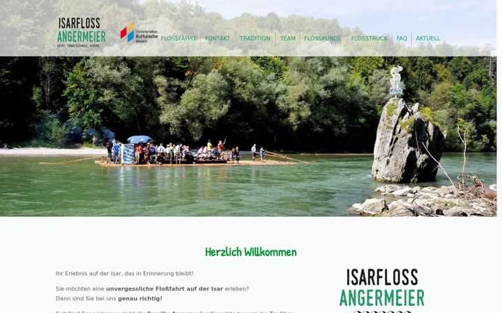 Screenshot of isarfloss-angermeier.de