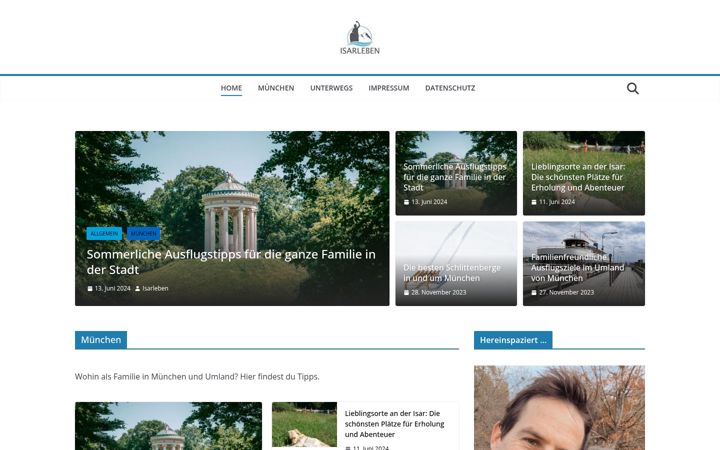 Screenshot of isarleben.de