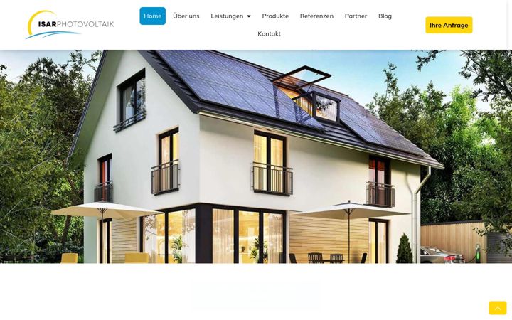 Screenshot of isarphotovoltaik.de