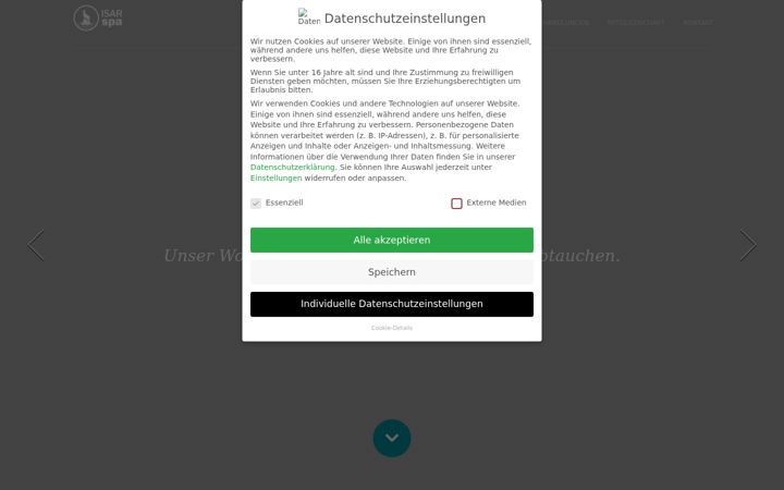 Screenshot van isarspa.com