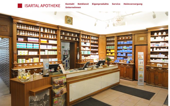 Screenshot of isartal-apotheke.de