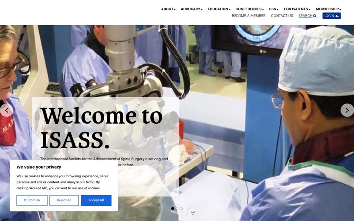 Screenshot of isass.org