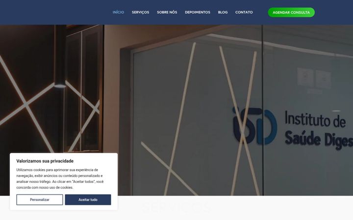 Screenshot of isaudedigestiva.com.br